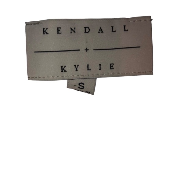 Kendall & Kylie small red & black floral cold shoulder romper ties at shoulder - Picture 11 of 11